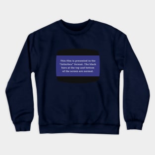 VHS Letterbox Format Crewneck Sweatshirt